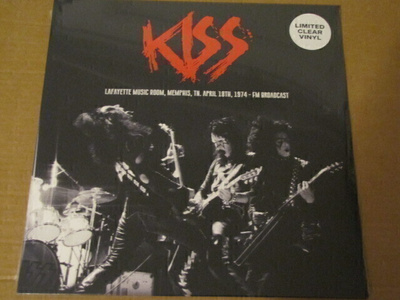 Kiss Lafayette music room 1974 lp muoveissa kirkas vinyyli