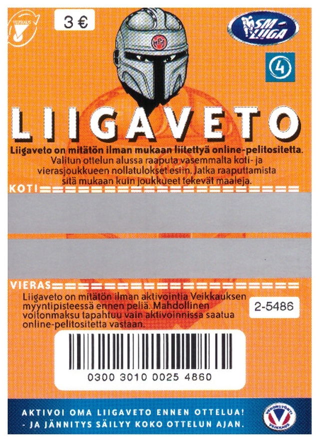 HPK SM-LIIGA LIIGAVETO Arpa v.2003