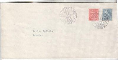 FDC M54 15 ja 25 mk LaPe 30€