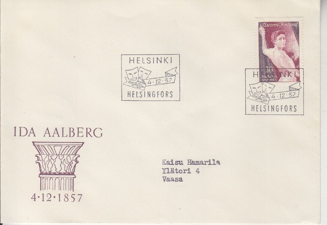 FDC 1957 Ida Ahlberg