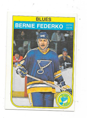 1982-83 OPC #302 Bernie Federko , St Louis Blues