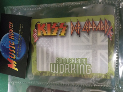 KISS / DEF LEPPARD SUMMER 2014 WORKING, BACKSTAGE PASSI