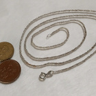 62cm-Kotimainen Hopea Twist Rope Chain Links kaulaketju Aro - pikkukuva 5