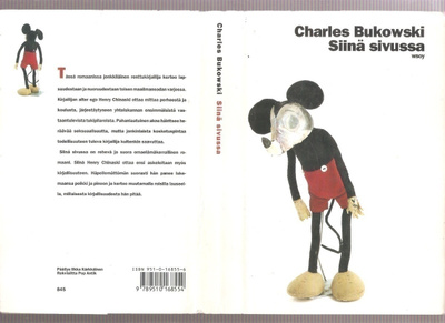 Bukowski, Charles: Siinä sivussa, WSOY 1991, sid.,1.p, K3