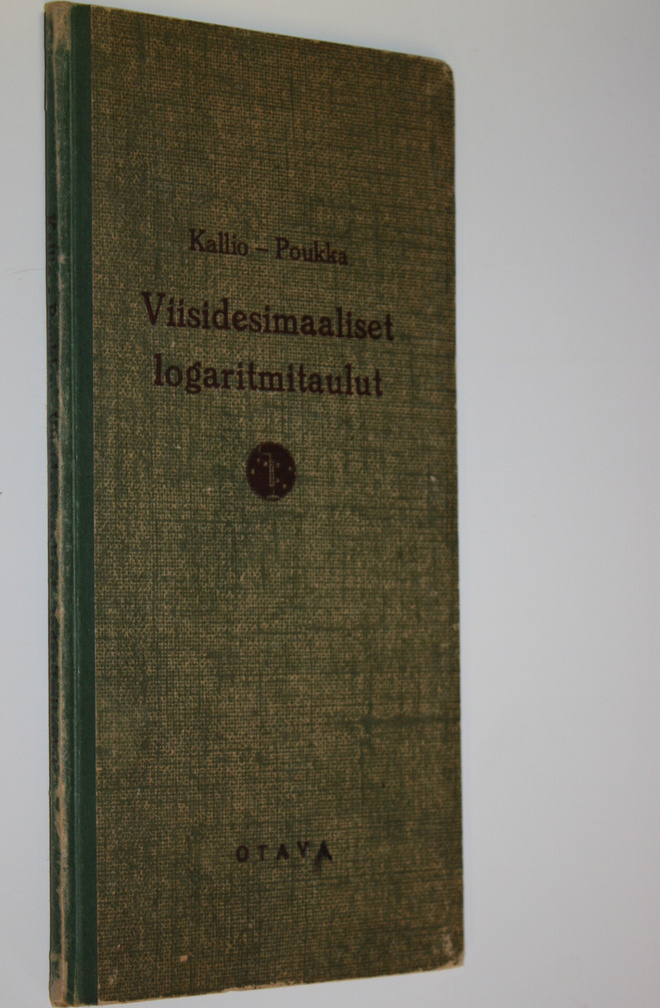 Niilo (toim.) Kallio : Viisidesimaaliset logaritmitaulut