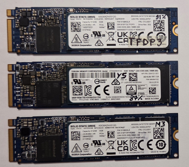 512Gt m2 NVME SSD-asemia (Kioxia)