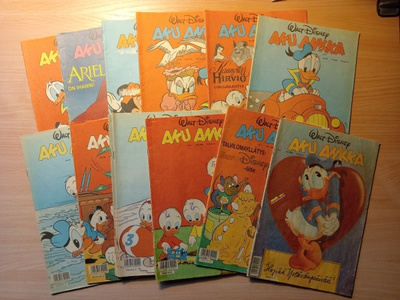 Aku Ankka lehtiä vuodelta 1992