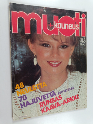 Muoti + kauneus 8/1980 (+kaavat puuttuvat)
