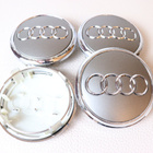 Audi vannekeskiöt – Kromireunus, Kromi-Harmaa – 77mm (4kpl - pikkukuva 3
