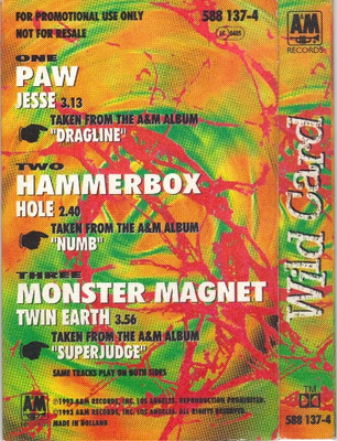KASETTI PROMO Paw, Hammerbox, Monster Magnet - Wild Card