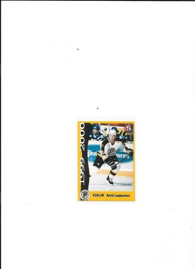 1999-00 Providence Bruins #20 Antti Laaksonen FoPs farmi