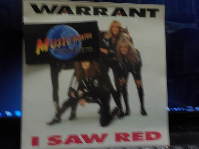 WARRANT - I SAW RED EX+/EX+7" EU