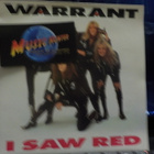 WARRANT - I SAW RED EX+/EX+7" EU - pikkukuva 1