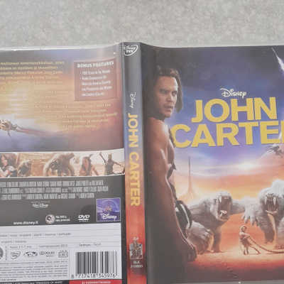 John carter dvd,disney