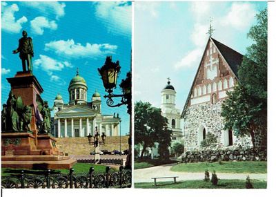 Kirkkokortit, Helsinki ja Hollola