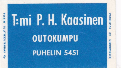 Outokumpu, T:mi P. H. Kaasinen , 2/12