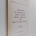 Tolerance et intolerances dans le monde anglo-americain a... - pikkukuva 1