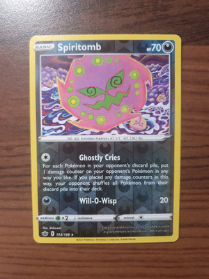 Pokemon Spiritomb 103/198 Reverse holo Rare