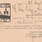 POSTIKORTTI LINDFORS KARAMELL JA MARMELADFABRIK 1912  (AB1) - pikkukuva 1