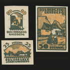 Saksa Notgeld 10, 25, 50 Pfg, Goldberg 1922 - pikkukuva 1