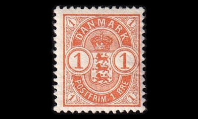 Tanska 37 * Ovaalivaakuna 1 öre (1901)