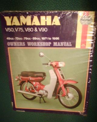 YAMAHA V50 V75 V80 V90 korjausopas (Haynes) UUSI!! *Sis.pk:t