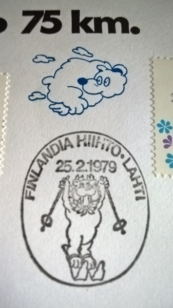 Kuori Finlandia hiihto 1979 erikoisleimalla