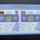 2€ 2015 Liettua + Kreikka Monetan erikoissarja UNC - pikkukuva 1