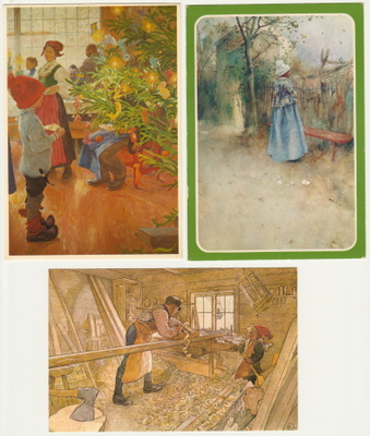 Carl Larsson : 3 korttia 1977-87