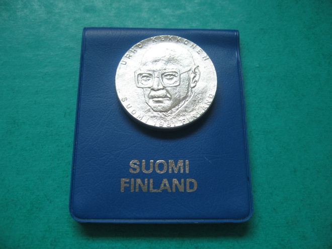 50 mk hopea juhlaraha Kekkonen - 1981