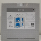 Kattovalaisin Ester 1lmp (brush.steel,opal, MarkSlöjd, uusi) - pikkukuva 3