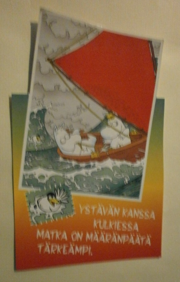 Muumit purjehtimassa, Ystävänpäiväkortti, p. 2005