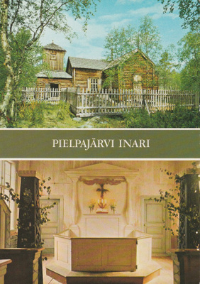 KIRKKOKORTTI - INARI - PIELPAJÄRVEN ERÄMAAKIRKKO - 3