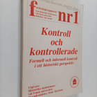 Jan Sundin : Kontroll och kontrollerade - formell och inf... - pikkukuva 1