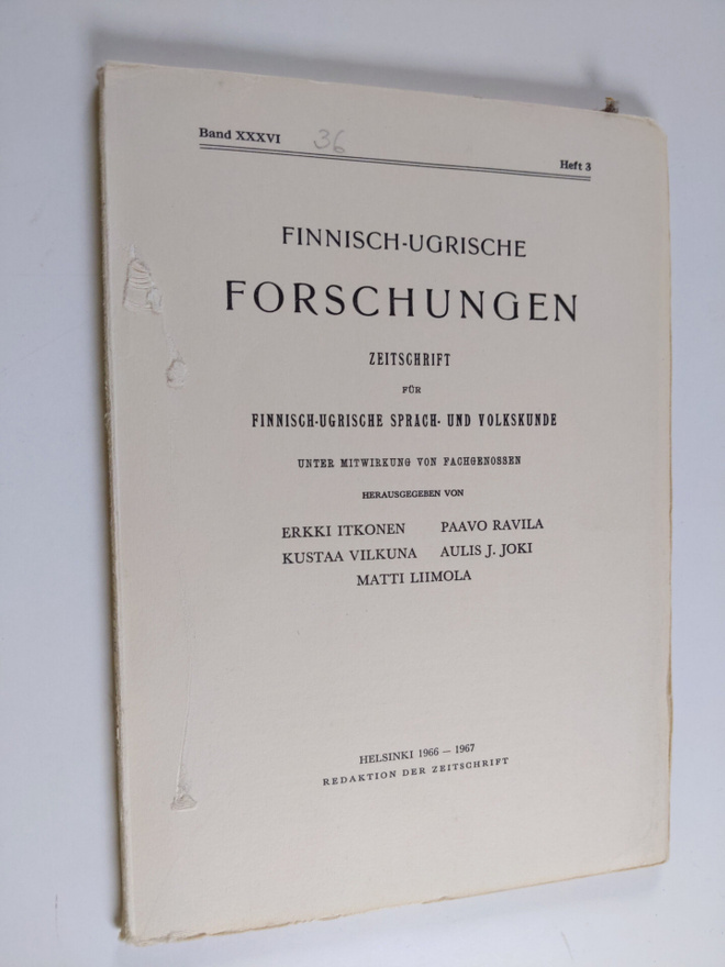 Finnisch-Ugrische Forschungen Band 36