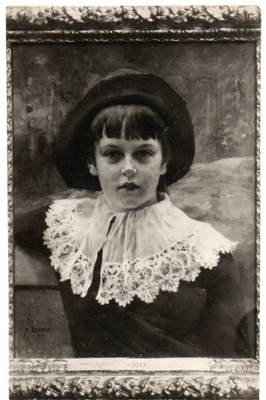 Vanha kortti, Albert Edelfelt, Berta Edelfelt
