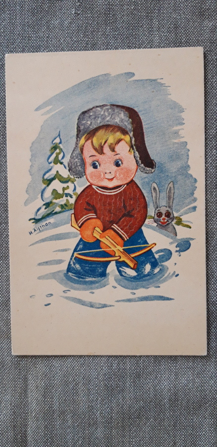 H. Alfthan kortti, sarja Talvipuuhat, kulkematon