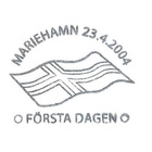 Åland 2004 ÅV 13 Ahvenanmaan lippu 1.lk EP leima LaPe 234 - pikkukuva 2