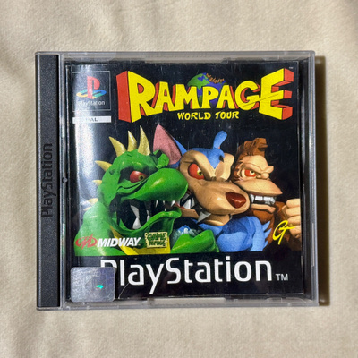 Rampage World Tour PS1-peli (PAL)