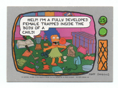 Purkkakuva SIMPSONS n:o 15 1990