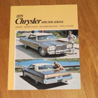 1975 Chrysler New Yorker Newport T&C esite - KUIN UUSI - pikkukuva 1