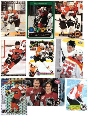 9 x ERIC LINDROS Flyers,