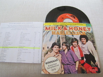 Milk & Honey hallelujah 7 45 hollanti 1979 euroviisut