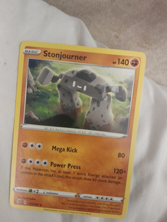 Stonjourner 111/192 - Sword & Shield Rebel Clash Rare card