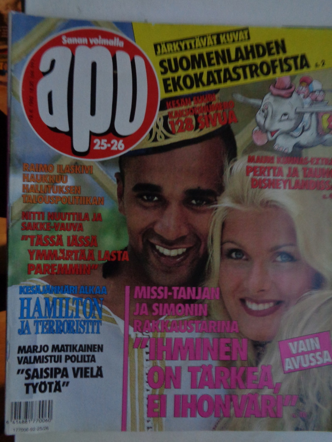 Apu lehti Nro 25-26/1992 (30.11)