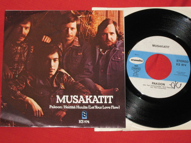 7" MUSAKATIT - Pakoon - single 1977 EX-