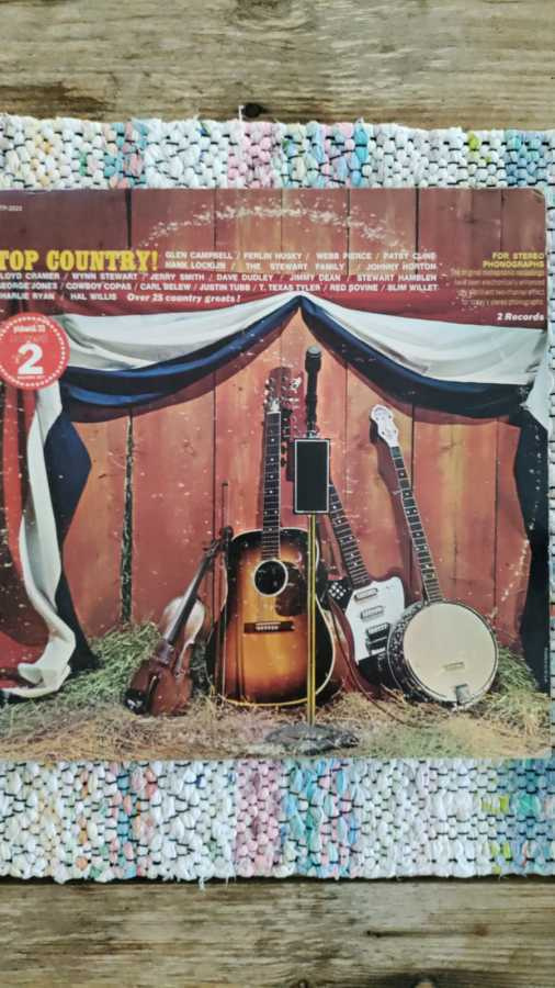 VARIOUS - Top Country  2-LP (HORTON, CLINE, JONES, COPAS)