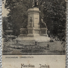Joulukortti; Tukholmasta Linnen patsas, kulkenut 1912 - pikkukuva 1