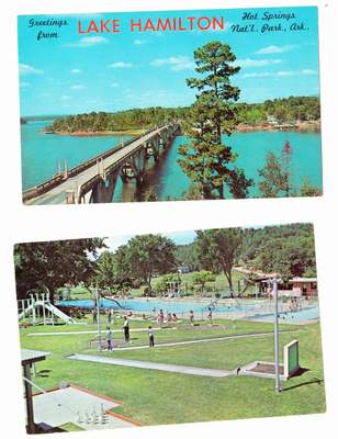 USA ARKANSAS POSTIKORTIT , VANHOJA - 60 luku ?