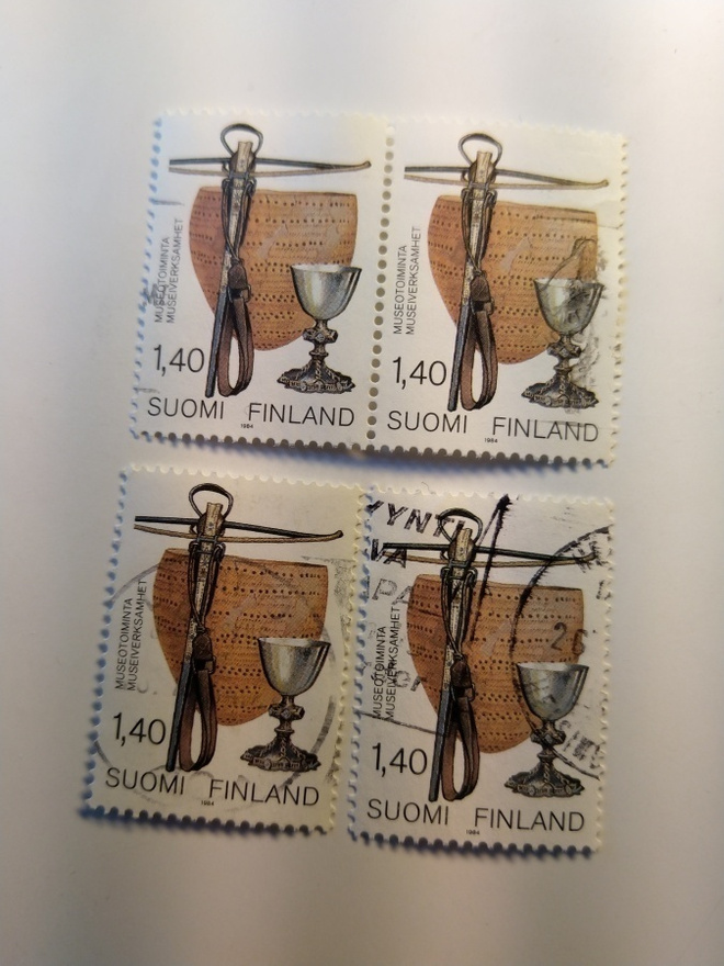Museotoiminta postimerkki 1,40 markka 1984
